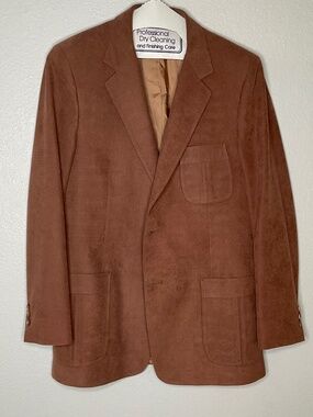 The Knack vintage 70s suede blazer brown
